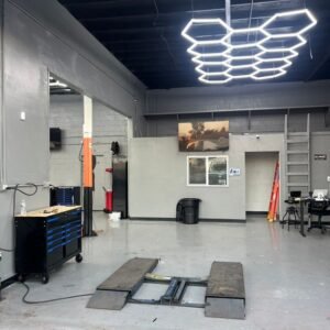 Garage Bay w/ Scissor Lift & Tools
